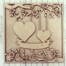 IF003- MDF Floral Branch Frame - Front Insert (fits Ikea Ribba) - Olifantjie - Wooden - MDF - Lasercut - Blank - Craft - Kit - Mixed Media - UK