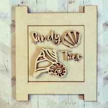 OL3082 - MDF Ladder Insert Tile -  Sandy Toes Shells - Olifantjie - Wooden - MDF - Lasercut - Blank - Craft - Kit - Mixed Media - UK