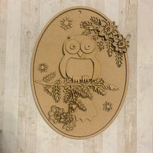 CH222 - MDF Owl and Mice Set Of Two Plaques - Olifantjie - Wooden - MDF - Lasercut - Blank - Craft - Kit - Mixed Media - UK