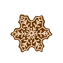 SJ396 - MDF Snowflake 2 Cookie - Christmas Bauble - Olifantjie - Wooden - MDF - Lasercut - Blank - Craft - Kit - Mixed Media - UK