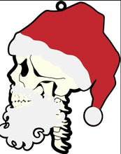OL1066 - MDF Gothic Christmas - Skeleton Father Christmas - Olifantjie - Wooden - MDF - Lasercut - Blank - Craft - Kit - Mixed Media - UK