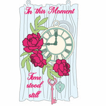 OL1337 - Peony ‘In this moment’ Wood effect Hanging - Olifantjie - Wooden - MDF - Lasercut - Blank - Craft - Kit - Mixed Media - UK