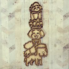 OL2961 - MDF doodle stacked Poodles - Olifantjie - Wooden - MDF - Lasercut - Blank - Craft - Kit - Mixed Media - UK