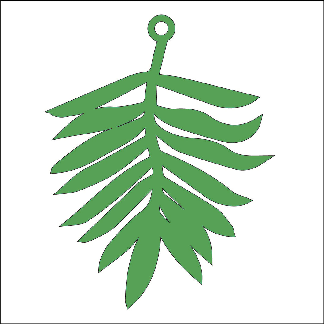 PL018 - MDF Plaque - Tropical Leaf Style 4 - Olifantjie - Wooden - MDF - Lasercut - Blank - Craft - Kit - Mixed Media - UK