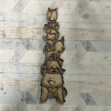 OL2909 - MDF doodle stacked Dogs - Olifantjie - Wooden - MDF - Lasercut - Blank - Craft - Kit - Mixed Media - UK