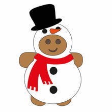 OL1148 - MDF Fancy Dress Gingerbread - Snowman - Olifantjie - Wooden - MDF - Lasercut - Blank - Craft - Kit - Mixed Media - UK