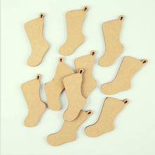 AO004 - 10 - 8cm Stockings - Olifantjie - Wooden - MDF - Lasercut - Blank - Craft - Kit - Mixed Media - UK