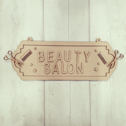 SS109 - MDF Hair Dressing / Barber Themed Personalised Double Height  Street Sign - Olifantjie - Wooden - MDF - Lasercut - Blank - Craft - Kit - Mixed Media - UK
