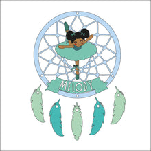 DC071 - MDF Cute  Ballerina - Style 1 Dream Catcher - with Initials, Name or Wording - Olifantjie - Wooden - MDF - Lasercut - Blank - Craft - Kit - Mixed Media - UK