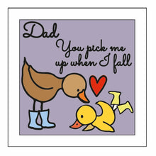 Ol1564 - MDF Woodland Doodles Duck ‘you pick me up when I fall’ personalised plaque - Olifantjie - Wooden - MDF - Lasercut - Blank - Craft - Kit - Mixed Media - UK