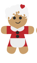 OL1166 - MDF Fancy Dress Gingerbread -  Mrs Claus - Olifantjie - Wooden - MDF - Lasercut - Blank - Craft - Kit - Mixed Media - UK