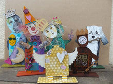 HC056 - Sale Price MDF Set of 6 Art Dolls was £14.99 - Olifantjie - Wooden - MDF - Lasercut - Blank - Craft - Kit - Mixed Media - UK