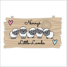 OL2831 - MDF Lamb Doodles - '.... Little Lambs' upto 6 Lambs - Olifantjie - Wooden - MDF - Lasercut - Blank - Craft - Kit - Mixed Media - UK