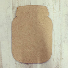CH155 - MDF Mason Jar with hanging hole or not - Olifantjie - Wooden - MDF - Lasercut - Blank - Craft - Kit - Mixed Media - UK