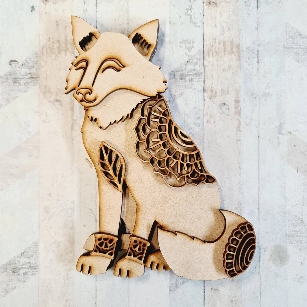 Sale SJ307 15cm - Olifantjie - Wooden - MDF - Lasercut - Blank - Craft - Kit - Mixed Media - UK