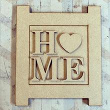 OL3056 - MDF Ladder Insert Tile - Home Heart - Olifantjie - Wooden - MDF - Lasercut - Blank - Craft - Kit - Mixed Media - UK