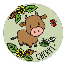 OL1757 - MDF Doodle Farm - Cow plaque personalised - Olifantjie - Wooden - MDF - Lasercut - Blank - Craft - Kit - Mixed Media - UK