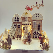 CH226 - MDF 3D Christmas Village Scene - Olifantjie - Wooden - MDF - Lasercut - Blank - Craft - Kit - Mixed Media - UK