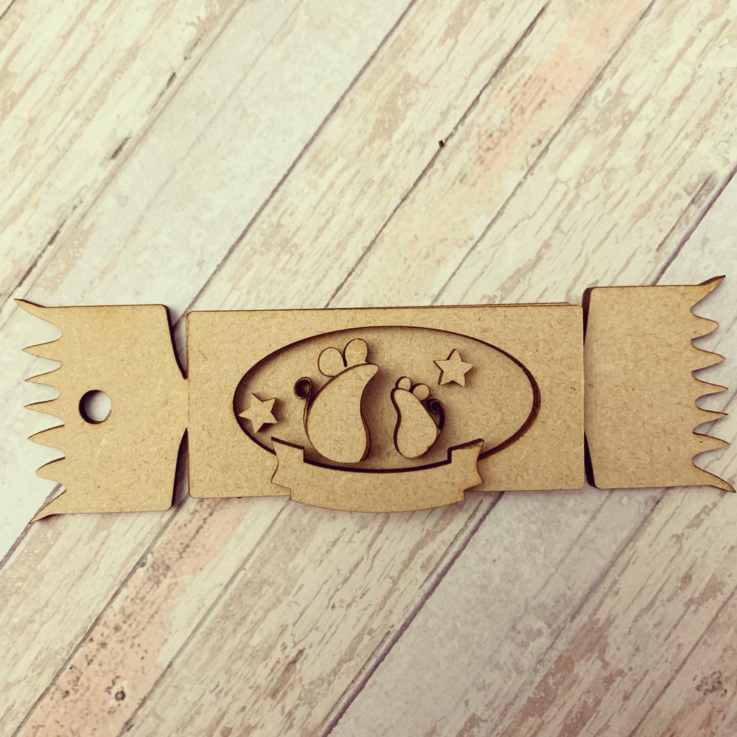 CH204 - MDF Cracker Choice Hanging - Mice - Olifantjie - Wooden - MDF - Lasercut - Blank - Craft - Kit - Mixed Media - UK