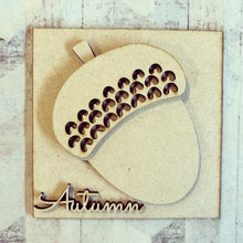 OL3057 - MDF Ladder Insert Tile - Acorn - Olifantjie - Wooden - MDF - Lasercut - Blank - Craft - Kit - Mixed Media - UK