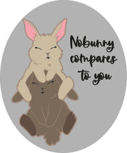 OL1289 - No bunny compares to you plaque - Olifantjie - Wooden - MDF - Lasercut - Blank - Craft - Kit - Mixed Media - UK