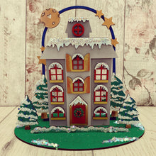 HC065 -  MDF Large Christmas Freestanding House - Olifantjie - Wooden - MDF - Lasercut - Blank - Craft - Kit - Mixed Media - UK