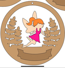 CH131 - MDF & Acrylic Fairy Circle Bauble - Olifantjie - Wooden - MDF - Lasercut - Blank - Craft - Kit - Mixed Media - UK