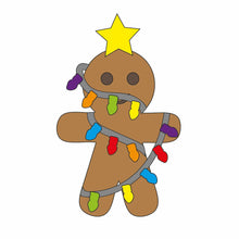 OL1145 - MDF Fancy Dress Gingerbread - Fairy Lights - Olifantjie - Wooden - MDF - Lasercut - Blank - Craft - Kit - Mixed Media - UK