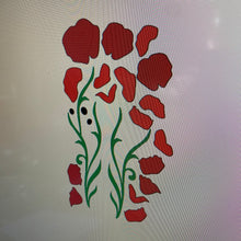 CY21  - MDF - Poppy Flowers Add on Set - Olifantjie - Wooden - MDF - Lasercut - Blank - Craft - Kit - Mixed Media - UK