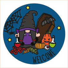 OL2280 - MDF Doodle Gnome  Gonk  -  Halloween - Female Vampire  Pumpkin plaque personalised - Olifantjie - Wooden - MDF - Lasercut - Blank - Craft - Kit - Mixed Media - UK