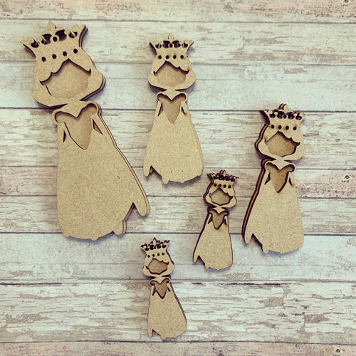 Sale OL546 - MDF Mixed Princess Embellishments - Mixed sizes - Olifantjie - Wooden - MDF - Lasercut - Blank - Craft - Kit - Mixed Media - UK