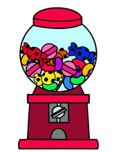 OL3165 - MDF Doodle Candy Machine - Olifantjie - Wooden - MDF - Lasercut - Blank - Craft - Kit - Mixed Media - UK
