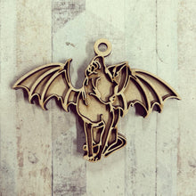 OL3030 - MDF Winged Sphinx Doodle Hanging with or without banner - Olifantjie - Wooden - MDF - Lasercut - Blank - Craft - Kit - Mixed Media - UK