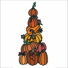 OL2994 - MDF Doodle Stacked Pumpkins - Olifantjie - Wooden - MDF - Lasercut - Blank - Craft - Kit - Mixed Media - UK
