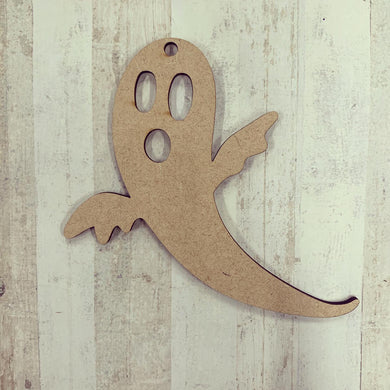 CH150 - MDF Ghost Bauble - Olifantjie - Wooden - MDF - Lasercut - Blank - Craft - Kit - Mixed Media - UK