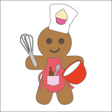 OL1417 - MDF Fancy Dress Gingerbread - Baker / Chef - Olifantjie - Wooden - MDF - Lasercut - Blank - Craft - Kit - Mixed Media - UK