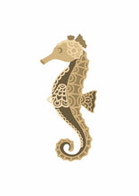 SJ297 - MDF Mandala Seahorse Craft Kit - Olifantjie - Wooden - MDF - Lasercut - Blank - Craft - Kit - Mixed Media - UK