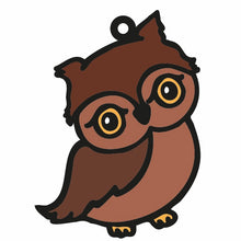 OL1554 - MDF  doodle animal hanging - Owl - Olifantjie - Wooden - MDF - Lasercut - Blank - Craft - Kit - Mixed Media - UK