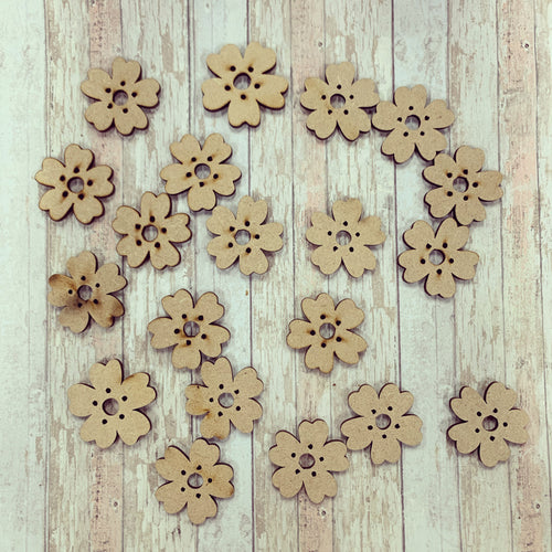 OL573  - MDF Set 20 Cherry Blossom - Olifantjie - Wooden - MDF - Lasercut - Blank - Craft - Kit - Mixed Media - UK