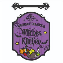 OL2340 - MDF Farmhouse Doodles Halloween - Hanging Sign Layered Plaque - Witches Kitchen - Olifantjie - Wooden - MDF - Lasercut - Blank - Craft - Kit - Mixed Media - UK