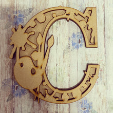 DL019 - MDF Painting Craft Themed Layered Letter - Olifantjie - Wooden - MDF - Lasercut - Blank - Craft - Kit - Mixed Media - UK