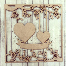 IF003- MDF Floral Branch Frame - Front Insert (fits Ikea Ribba) - Olifantjie - Wooden - MDF - Lasercut - Blank - Craft - Kit - Mixed Media - UK