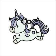 OL2005 - MDF Doodle Unicorn Hanging - Style 12 - Olifantjie - Wooden - MDF - Lasercut - Blank - Craft - Kit - Mixed Media - UK
