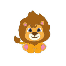 CR001 - MDF Large Cute Character - Cute Lion - Olifantjie - Wooden - MDF - Lasercut - Blank - Craft - Kit - Mixed Media - UK