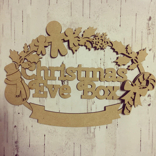 CH067 - MDF Oval Mixed Character Christmas Wreath - Two Sizes & Wording Choice - Olifantjie - Wooden - MDF - Lasercut - Blank - Craft - Kit - Mixed Media - UK