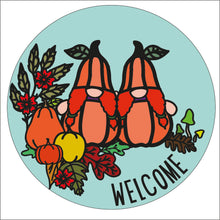 OL2256 - MDF Doodle Gnome Gonk  - Halloween - Pumpkin Couple 3 plaque personalised - Olifantjie - Wooden - MDF - Lasercut - Blank - Craft - Kit - Mixed Media - UK