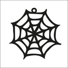 OL1888 - MDF Doodle Halloween Hanging - Spider Web x 2 - Olifantjie - Wooden - MDF - Lasercut - Blank - Craft - Kit - Mixed Media - UK